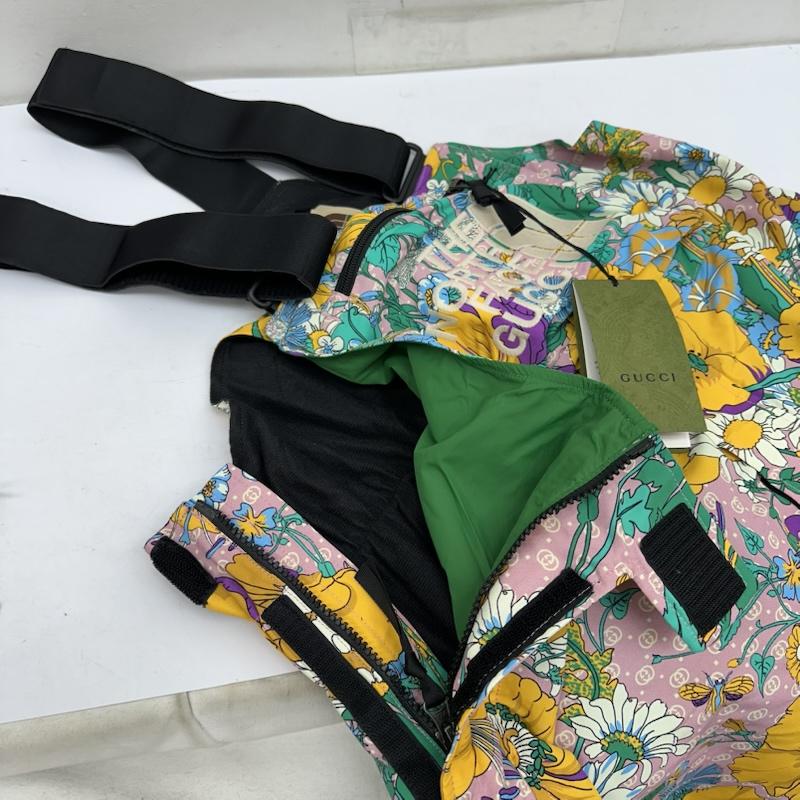 グッチ GUCCI サロペット・オーバーオール サロペット、オーバーオール 663768 ZAHTE THE NORTH FACE フラワー 花柄 オーバーオール つなぎ L マルチカラー / マルチカラー / multicolor メンズ USED 古着 中古 50150453