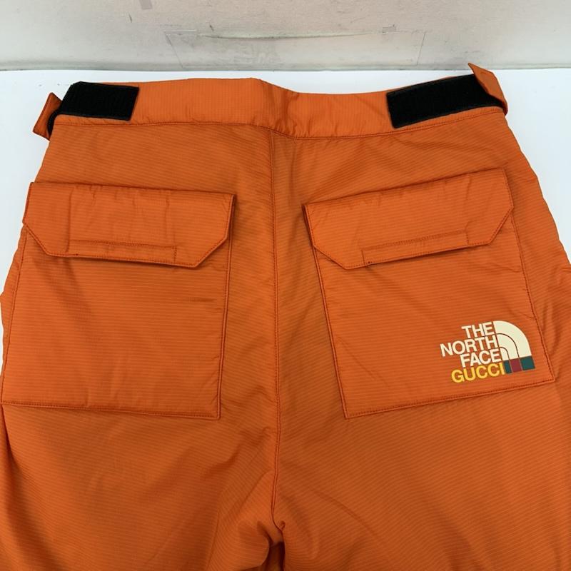 グッチ GUCCI パンツ ワークパンツ、ペインターパンツ 21AW THE NORTH FACE ナイロン 中綿 カーゴ パンツ 663764 XAAC6 S 橙 / オレンジ / orange メンズ USED 古着 中古 50150462