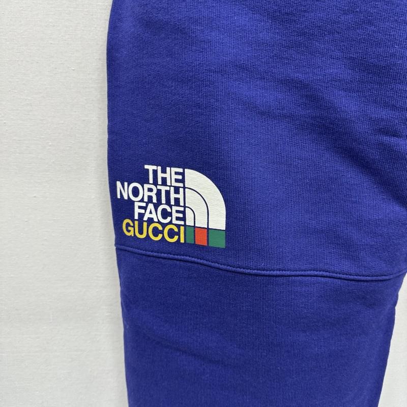 グッチ GUCCI パンツ ワークパンツ、ペインターパンツ 21AW THE NORTH FACE ナイロン 切り替え スウェット パンツ 671463 XJDRN XL 赤 / レッド / red X 紺 / ネイビー / navy メンズ USED 古着 中古 50150464