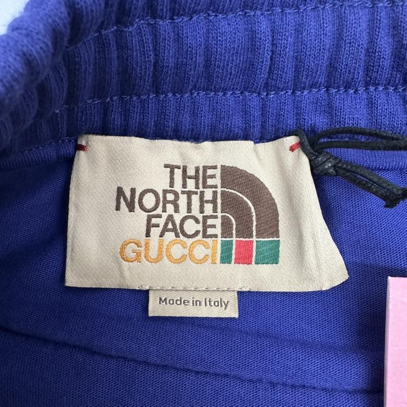 グッチ GUCCI パンツ ワークパンツ、ペインターパンツ 21AW THE NORTH FACE ナイロン 切り替え スウェット パンツ 671463 XJDRN XL 赤 / レッド / red X 紺 / ネイビー / navy メンズ USED 古着 中古 50150464
