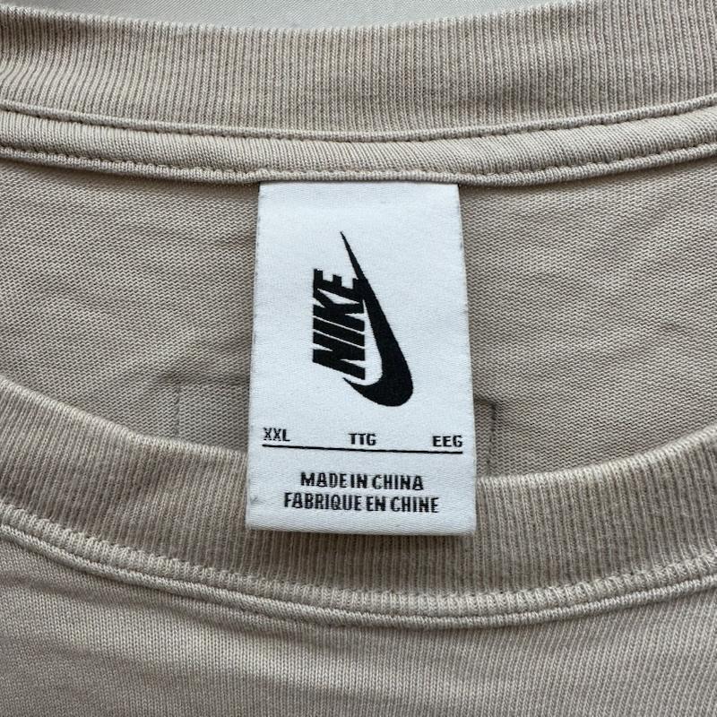 フィアーオブゴッド Fear of God Tシャツ 半袖 20AW NIKE NBA ロゴ プリント Tシャツ CU4699-140 XXL ベージュ / ベージュ / beige メンズ USED 古着 中古 50150474
