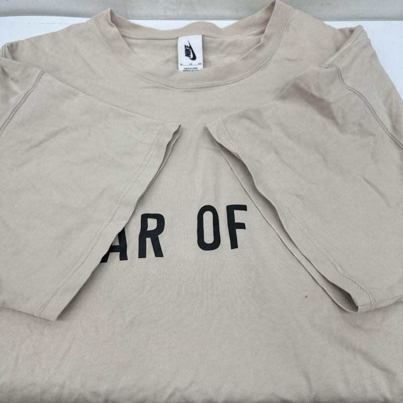 フィアーオブゴッド Fear of God Tシャツ 半袖 20AW NIKE NBA ロゴ プリント Tシャツ CU4699-140 XXL ベージュ / ベージュ / beige メンズ USED 古着 中古 50150474