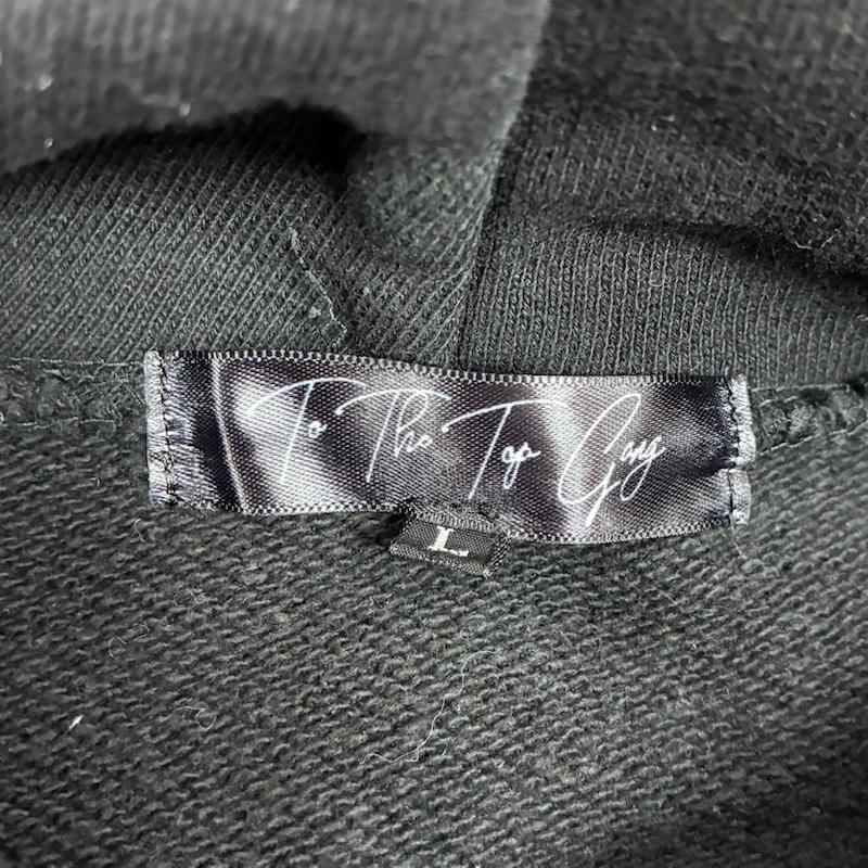 古着 USED パーカー 長袖 TTTG イエローバックス TO THE TOP GANG プルオーバー スウェット パーカー L ロゴ、文字 X 刺繍 黒 / ブラック / black メンズ USED 古着 中古 50150485