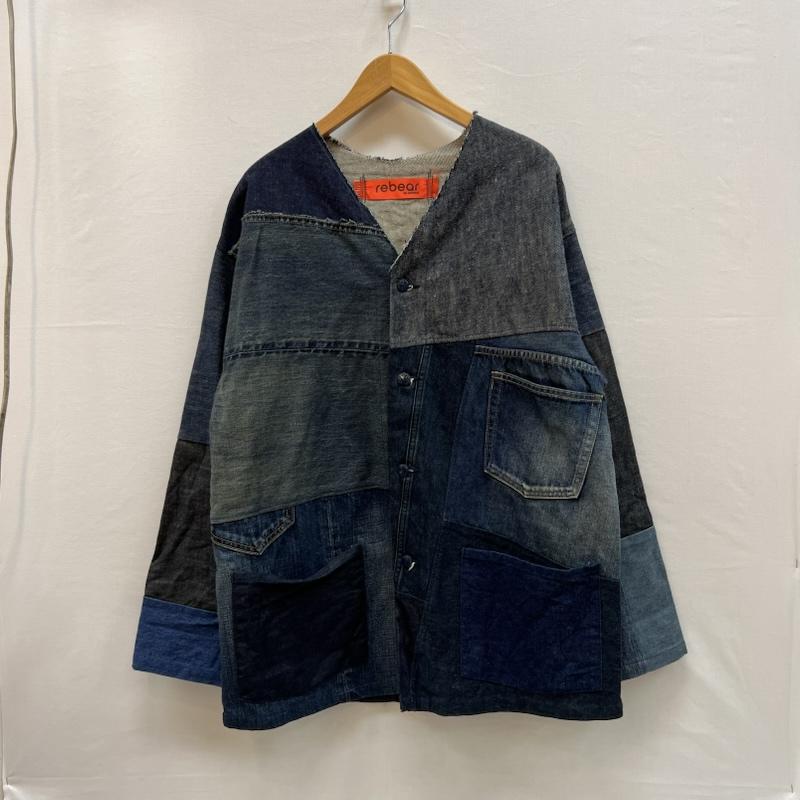 ジョンブル Johnbull ジャケット、上着 ジャンパー、ブルゾン rebear リメイク パッチワーク デニムジャケット FREE メンズ USED 古着 中古 50150490