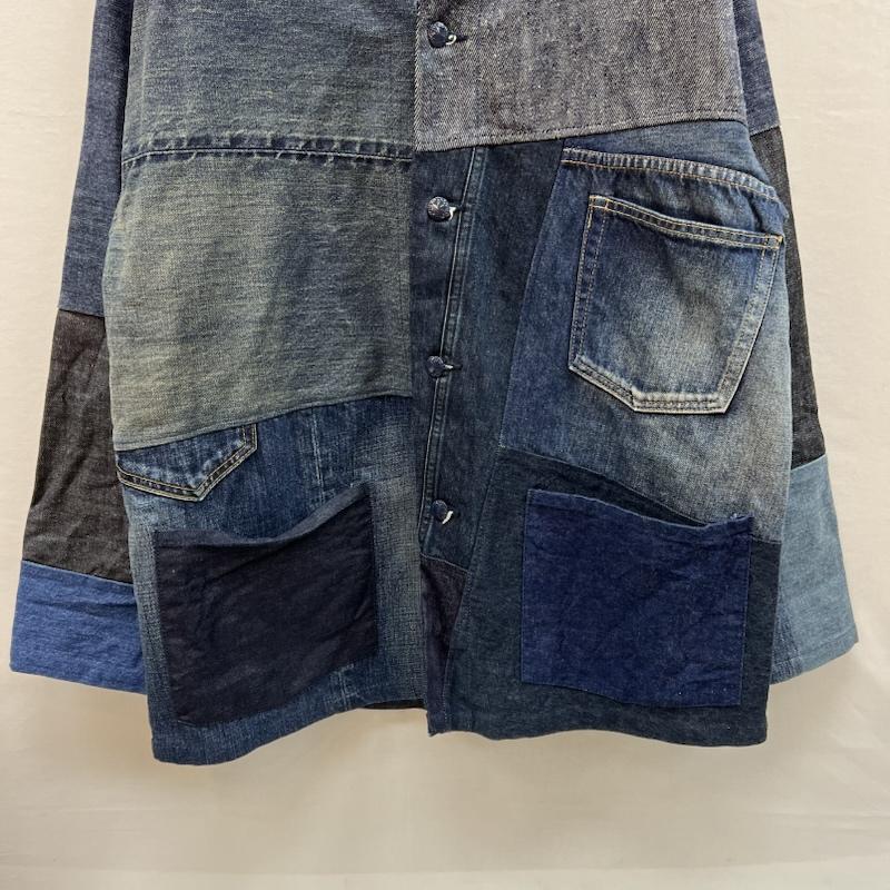 ジョンブル Johnbull ジャケット、上着 ジャンパー、ブルゾン rebear リメイク パッチワーク デニムジャケット FREE メンズ USED 古着 中古 50150490