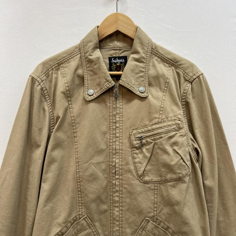 ショット schott ジャケット、上着 ジャンパー、ブルゾン コットン ワークジャケット L ベージュ / ベージュ / beige メンズ USED 古着 中古 50150497