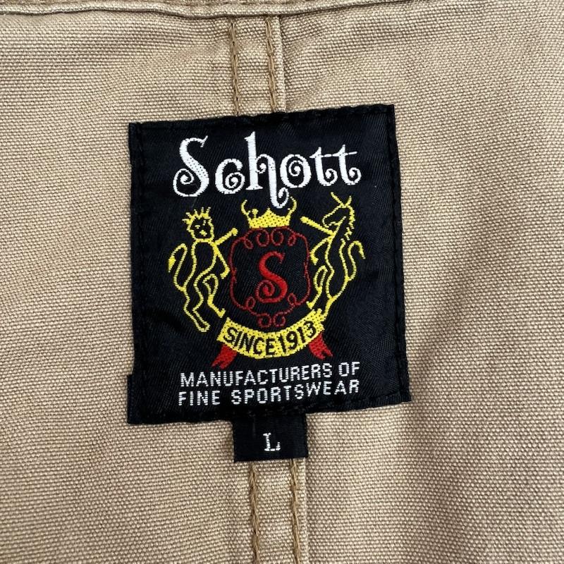 ショット schott ジャケット、上着 ジャンパー、ブルゾン コットン ワークジャケット L ベージュ / ベージュ / beige メンズ USED 古着 中古 50150497
