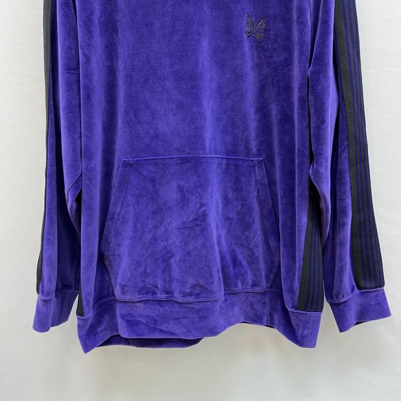 ニードルス Needles パーカー 長袖 NS252 ベロア トラック フーディー パーカー L 紫 / パープル / purple メンズ USED 古着 中古 50150508