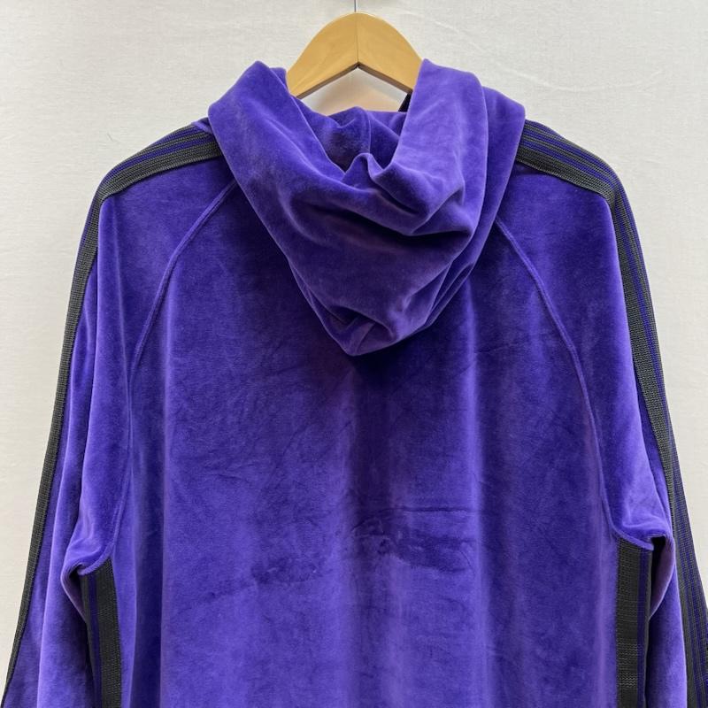 ニードルス Needles パーカー 長袖 NS252 ベロア トラック フーディー パーカー L 紫 / パープル / purple メンズ USED 古着 中古 50150508