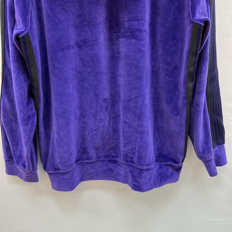 ニードルス Needles パーカー 長袖 NS252 ベロア トラック フーディー パーカー L 紫 / パープル / purple メンズ USED 古着 中古 50150508