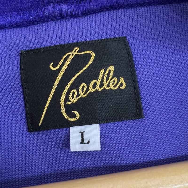 ニードルス Needles パーカー 長袖 NS252 ベロア トラック フーディー パーカー L 紫 / パープル / purple メンズ USED 古着 中古 50150508