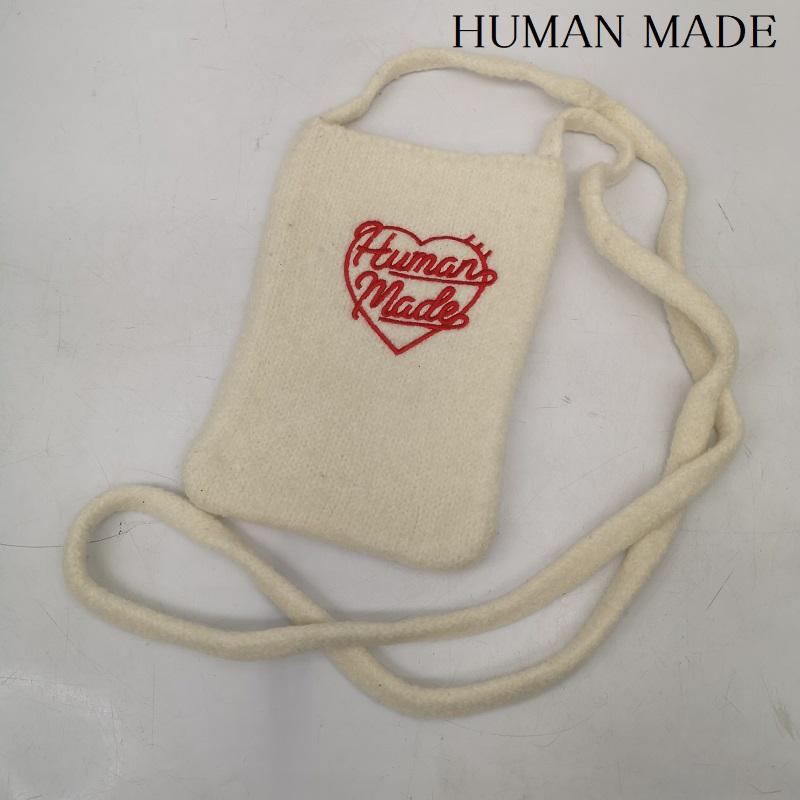 ヒューマンメード HUMAN MADE ショルダーバッグ ショルダーバッグ KHNT MINI SHOULDER BAG ニット ショルダー バッグ - 白 / ホワイト / white メンズ USED 古着 中古 50150542