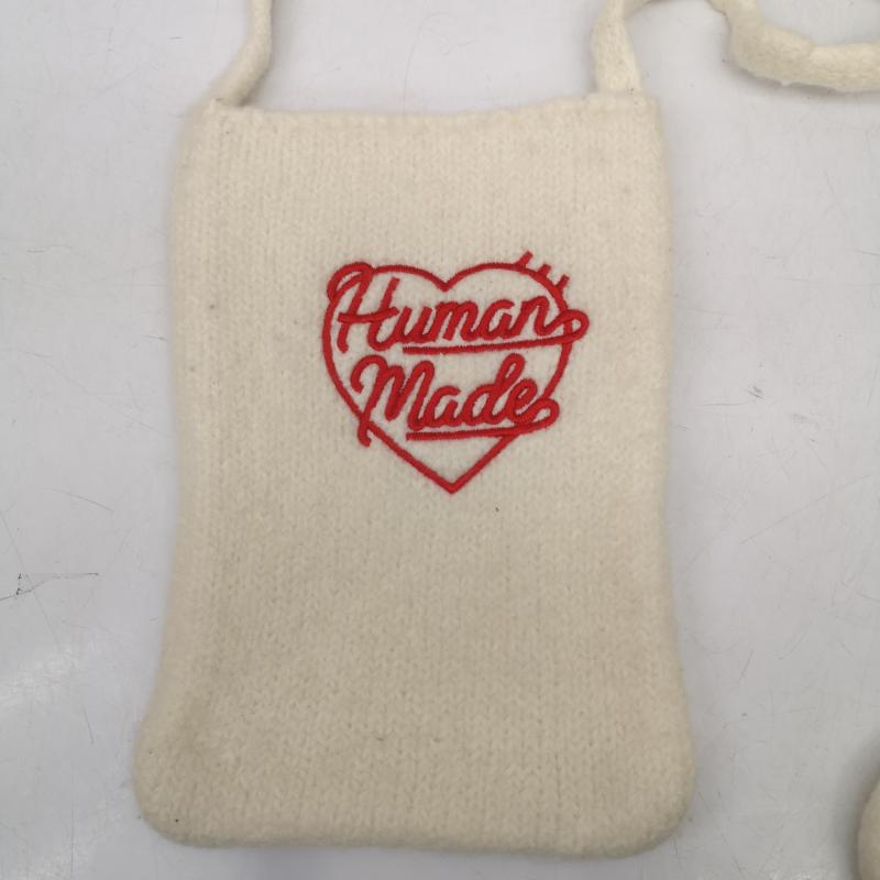 ヒューマンメード HUMAN MADE ショルダーバッグ ショルダーバッグ KHNT MINI SHOULDER BAG ニット ショルダー バッグ - 白 / ホワイト / white メンズ USED 古着 中古 50150542