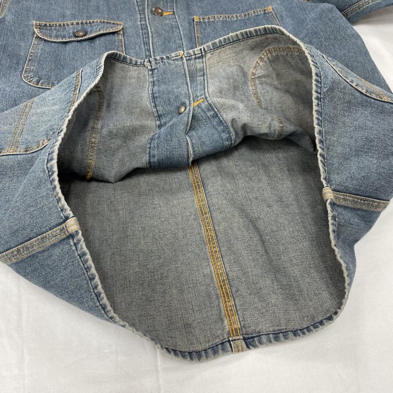 ラングラー Wrangler ジャケット、上着 ジャケット、ブレザー 90 s Biue Bell ブルーベル デニム カバーオール ヴィンテージ M メンズ USED 古着 中古 50150544