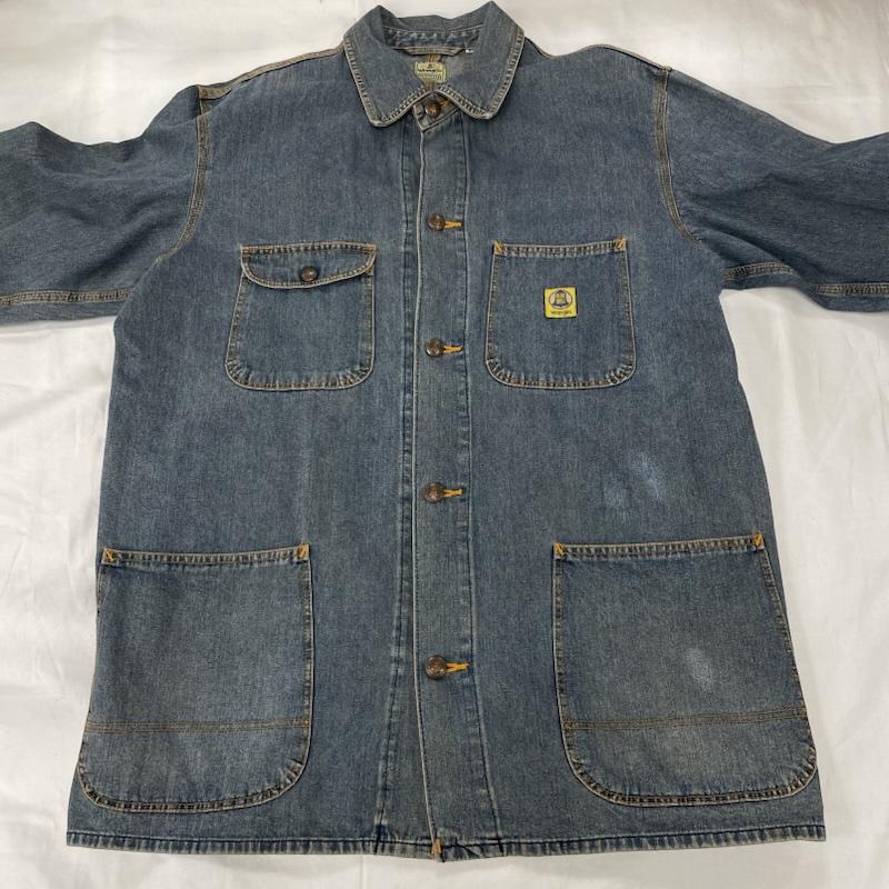 ラングラー Wrangler ジャケット、上着 ジャケット、ブレザー 90 s Biue Bell ブルーベル デニム カバーオール ヴィンテージ M メンズ USED 古着 中古 50150544