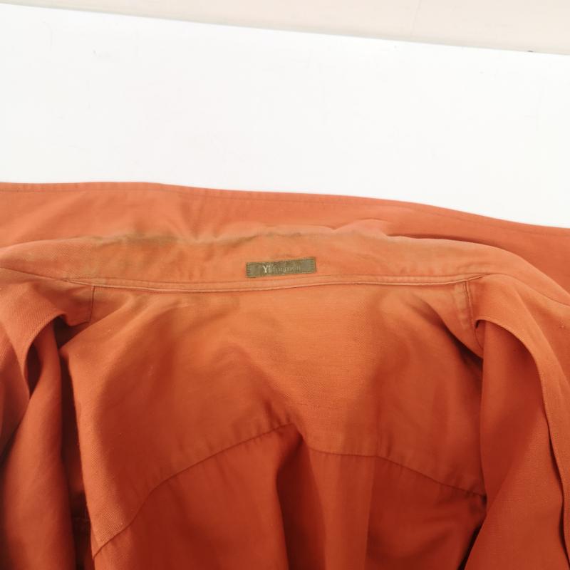 ワイズフォーメン Y s for men シャツ、ブラウス 長袖 ウール ナイロン 長袖 シャツ - 橙 / オレンジ / orange X 赤 / レッド / red メンズ USED 古着 中古 50150561