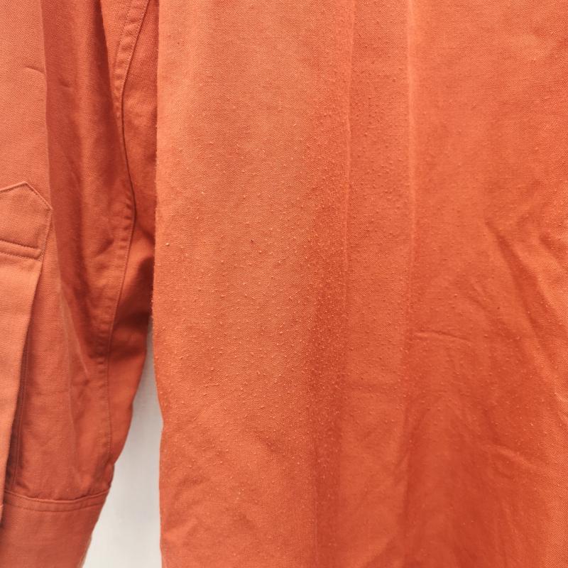 ワイズフォーメン Y s for men シャツ、ブラウス 長袖 ウール ナイロン 長袖 シャツ - 橙 / オレンジ / orange X 赤 / レッド / red メンズ USED 古着 中古 50150561