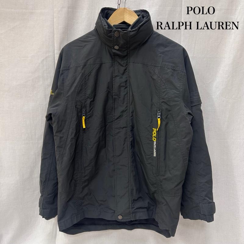 ポロラルフローレン POLO RALPH LAUREN ジャケット、上着 ジャンパー、ブルゾン 67 ナイロンジャケット フリースライナー付き フード付き ブラック 160cm 160cm 無地 X 刺繍 黒 / ブラック / black ボーイズ USED 古着 中古 50150573