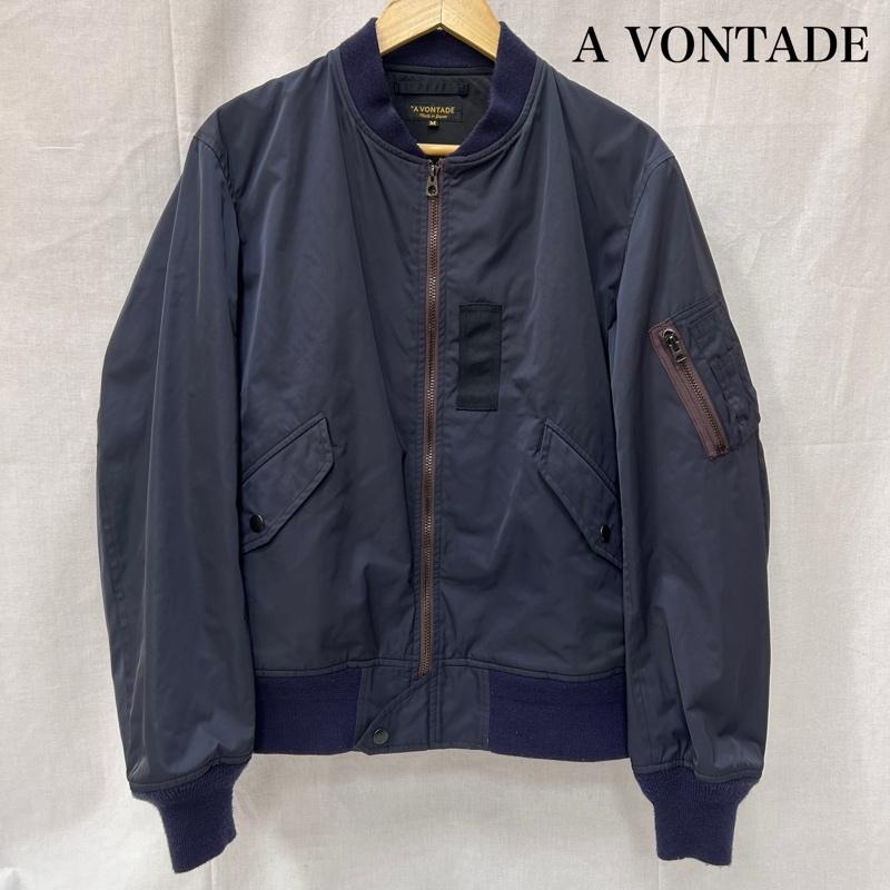 アボンタージ A VONTADE ジャケット、上着 フライトジャケット L2-A Modify MA-1 ディープネイビー Mサイズ M 無地 紺 / ネイビー / navy メンズ USED 古着 中古 50150576