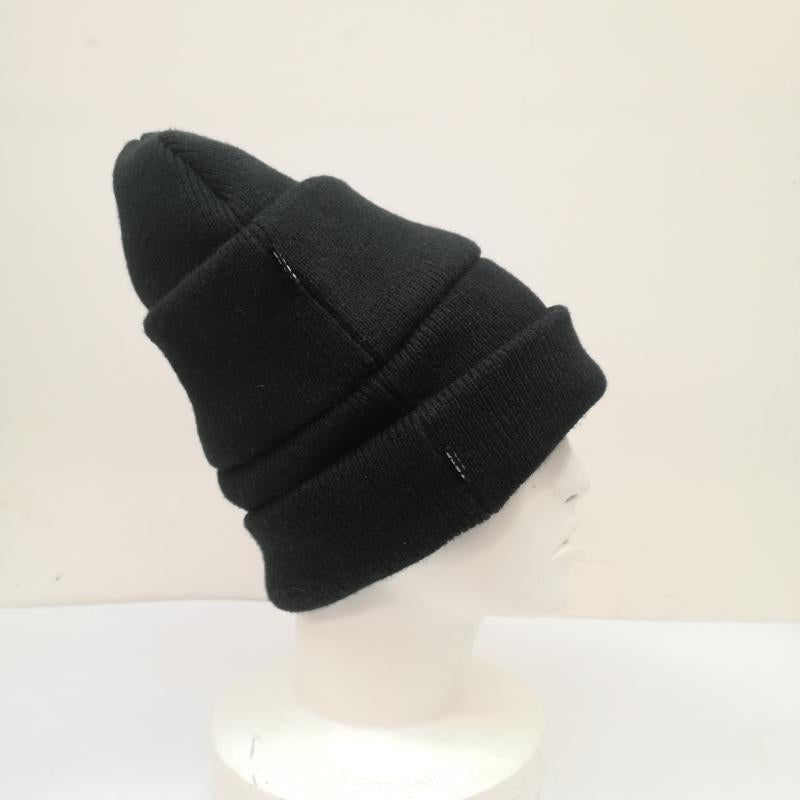 古着 USED 帽子 ニット帽 AFB ダブル レイヤー ビーニー ニット帽 - 黒 / ブラック / black メンズ USED 古着 中古 50150581