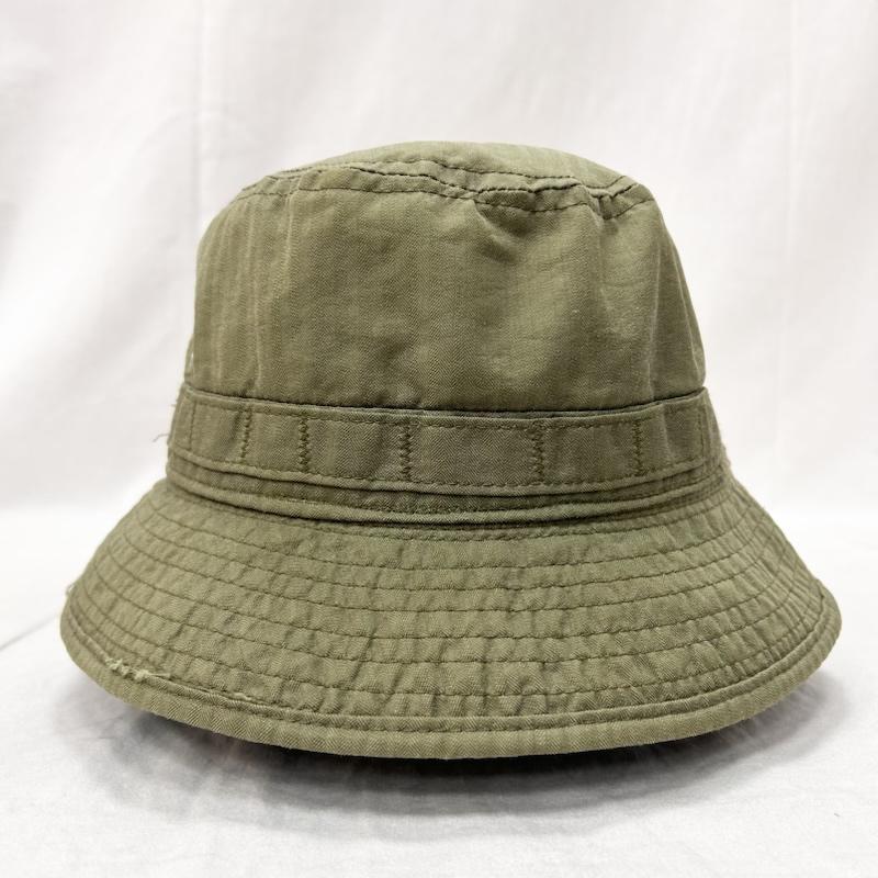 シュプリーム Supreme 帽子 ハット VIntage supreme サファリハット バケットハット オリーブグリーン - ワンポイント オリーブグリーン / オリーブグリーン / メンズ USED 古着 中古 50150587