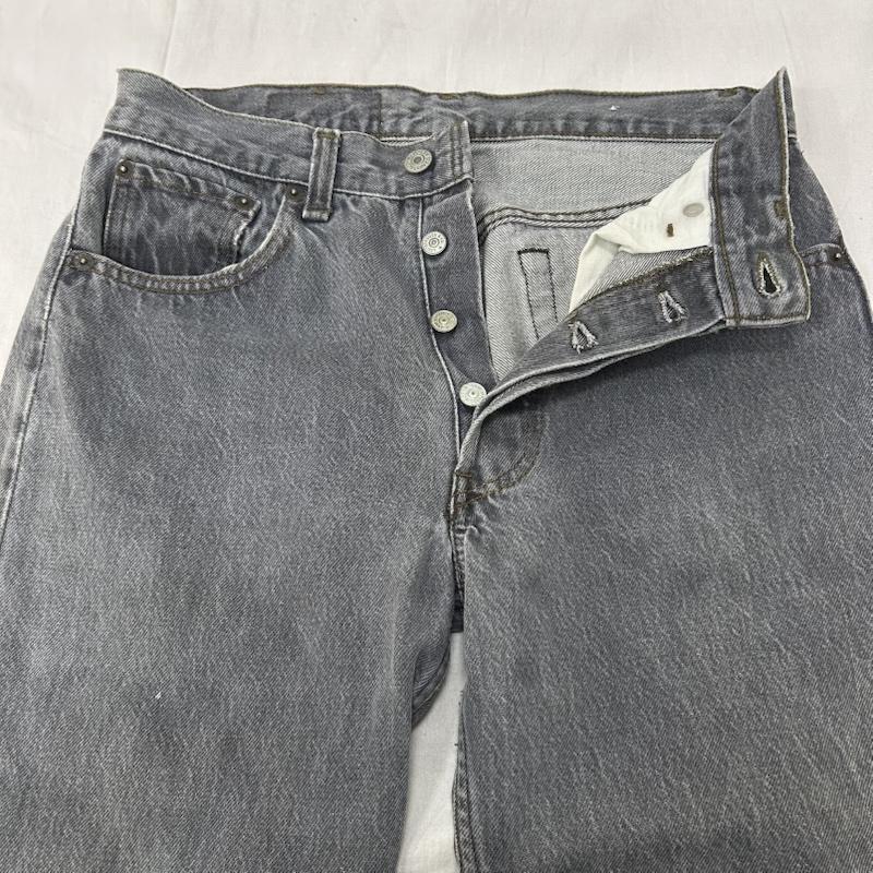 リーバイス Levi s パンツ デニム、ジーンズ USA製 80s 86年製 501 ボタン裏653 W29L32 グレー ボタンフライ - 灰 / グレー / gray メンズ USED 古着 中古 50150591