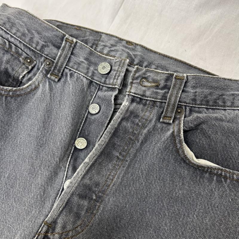 リーバイス Levi s パンツ デニム、ジーンズ USA製 80s 86年製 501 ボタン裏653 W29L32 グレー ボタンフライ - 灰 / グレー / gray メンズ USED 古着 中古 50150591
