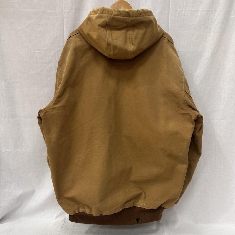 カーハート Carhartt ジャケット、上着 ジャンパー、ブルゾン USA製 アクティブジャケット ブラウン XLサイズ J131BRN XL 無地 X ワンポイント 茶 / ブラウン / brown メンズ USED 古着 中古 50150592