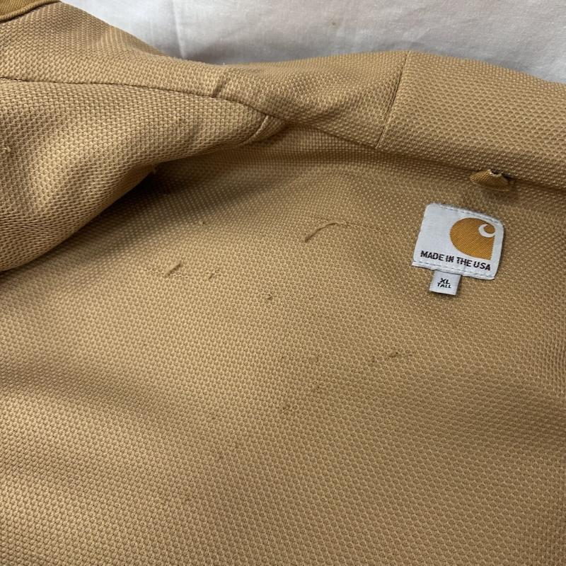 カーハート Carhartt ジャケット、上着 ジャンパー、ブルゾン USA製 アクティブジャケット ブラウン XLサイズ J131BRN XL 無地 X ワンポイント 茶 / ブラウン / brown メンズ USED 古着 中古 50150592