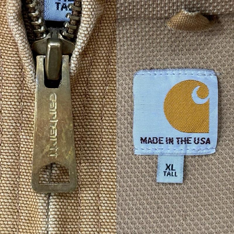 カーハート Carhartt ジャケット、上着 ジャンパー、ブルゾン USA製 アクティブジャケット ブラウン XLサイズ J131BRN XL 無地 X ワンポイント 茶 / ブラウン / brown メンズ USED 古着 中古 50150592