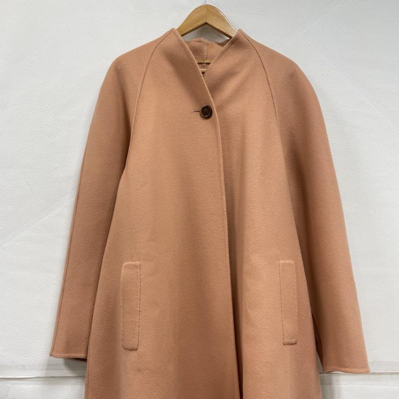グッチ GUCCI コート コート一般 ウール カシミヤ ロング コート Aライン イタリア製 40 無地 桃 / ピンク / pink レディース USED 古着 中古 50150599