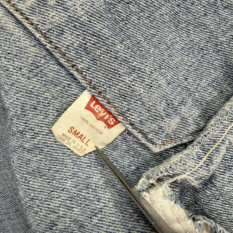 リーバイストラウスアンドコー Levi Strauss & co. ジャケット、上着 ジャケット、ブレザー 90s 70507 48890 715 デニム ジャケット Gジャン S 青 / ブルー / blue メンズ USED 古着 中古 50150609