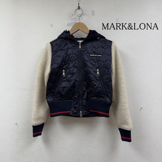 マークアンドロナ MARK&LONA ジャケット、上着 ジャンパー、ブルゾン ブルゾン 中綿 キルティングジャケット ドクロ ゴルフ MLW-18W-D06 34 青 / ブルー / blue X 白 / ホワイト / white レディース USED 古着 中古 50150621