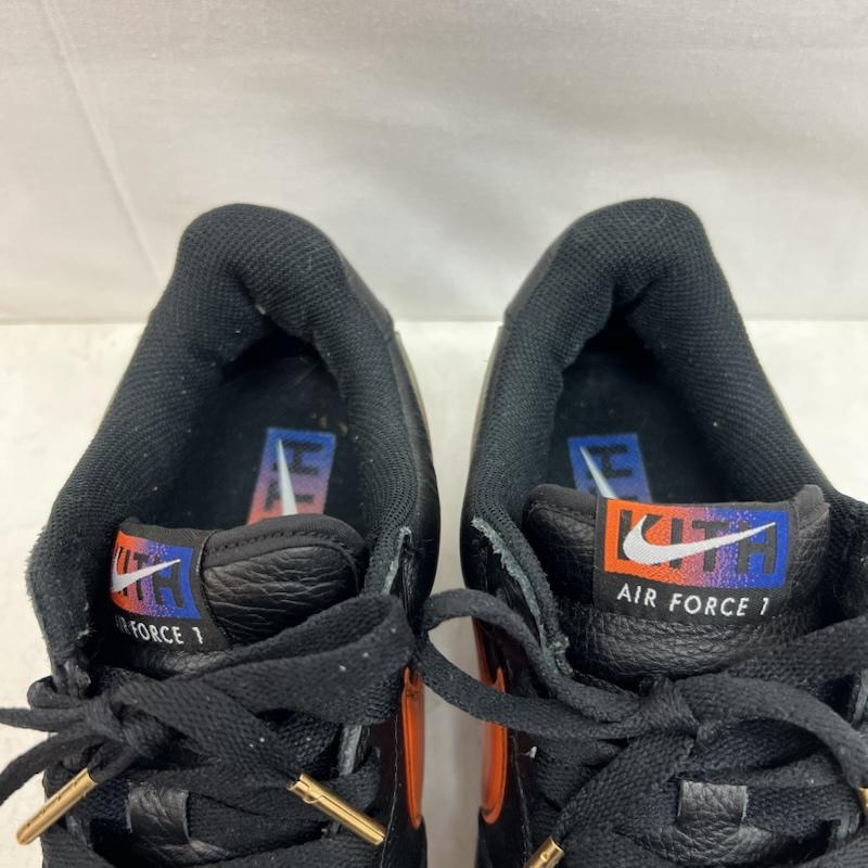 ナイキ NIKE スニーカー スニーカー KITH × AIR FORCE 1 NEW YORK KNICKS キス エアフォース CZ7928-001 26.5cm 黒 / ブラック / black メンズ USED 古着 中古 50150633