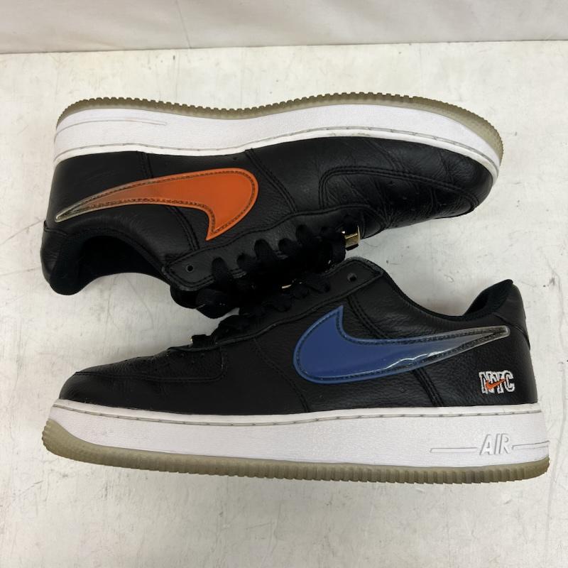 ナイキ NIKE スニーカー スニーカー KITH × AIR FORCE 1 NEW YORK KNICKS キス エアフォース CZ7928-001 26.5cm 黒 / ブラック / black メンズ USED 古着 中古 50150633