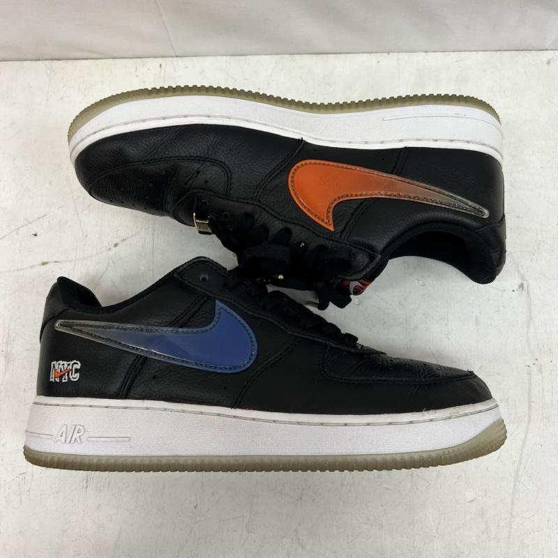 ナイキ NIKE スニーカー スニーカー KITH × AIR FORCE 1 NEW YORK KNICKS キス エアフォース CZ7928-001 26.5cm 黒 / ブラック / black メンズ USED 古着 中古 50150633