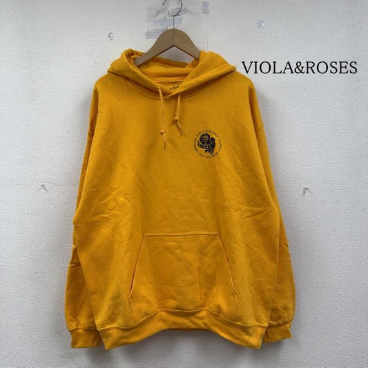 古着 USED パーカー 長袖 裏毛 ロゴ フーディー VIOLA&ROSES L 橙 / オレンジ / orange メンズ USED 古着 中古 50150635