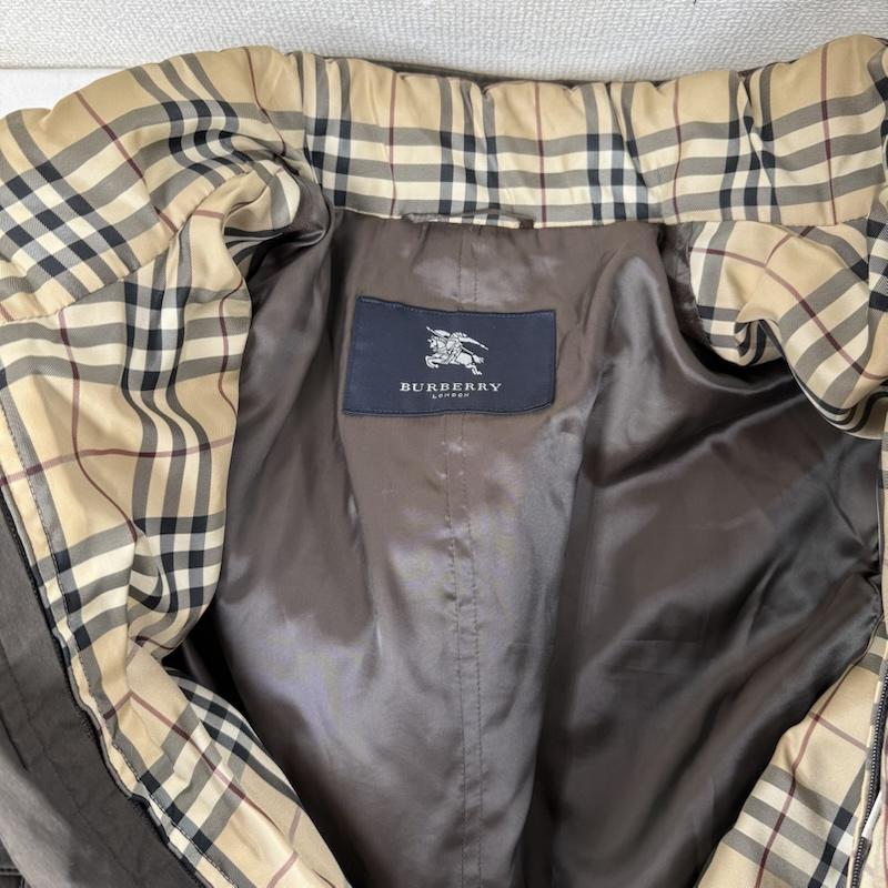 バーバリーロンドン Burberry London コート ダウンコート ダウンコート ノバチェック ライナー付 ジャケット M 茶 / ブラウン / brown メンズ USED 古着 中古 50150638