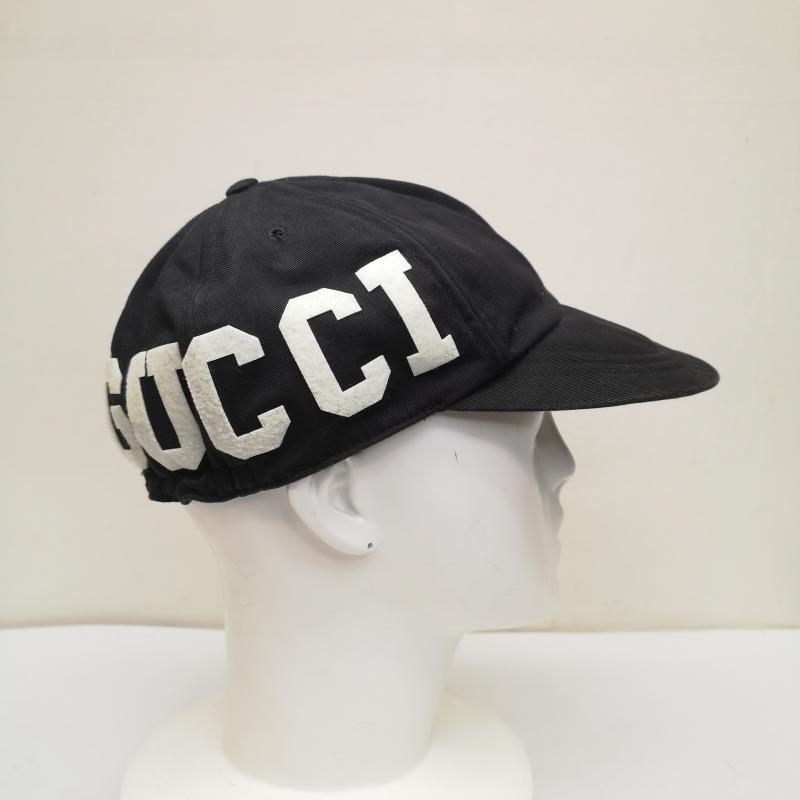 グッチ GUCCI 帽子 キャップ 751400 4HA0M ロゴ ベースボール キャップ XL - 黒 / ブラック / black メンズ USED 古着 中古 50150655
