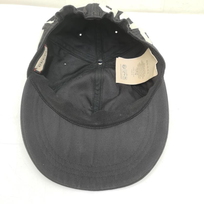 グッチ GUCCI 帽子 キャップ 751400 4HA0M ロゴ ベースボール キャップ XL - 黒 / ブラック / black メンズ USED 古着 中古 50150655