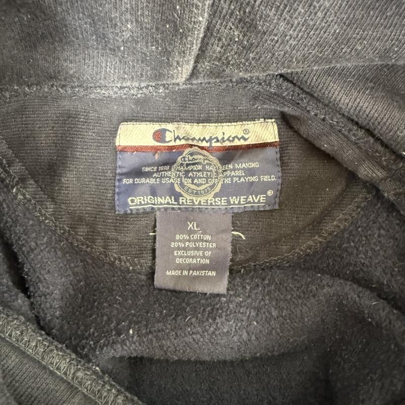 チャンピオン Champion パーカー 長袖 00s リバースウィーブ スウェット パーカー GEORGTOWN カレッジプリント XL 紺 / ネイビー / navy メンズ USED 古着 中古 50150666
