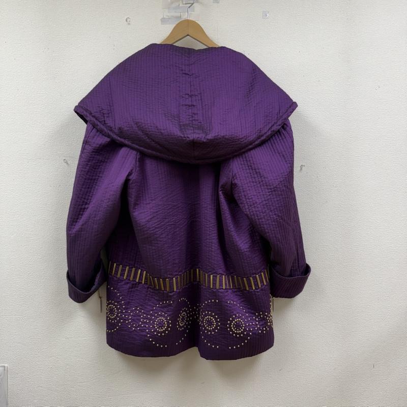 古着 USED コート コート一般 キルティング オーバー コート フード スタッズ 40 紫 / パープル / purple レディース USED 古着 中古 50150669