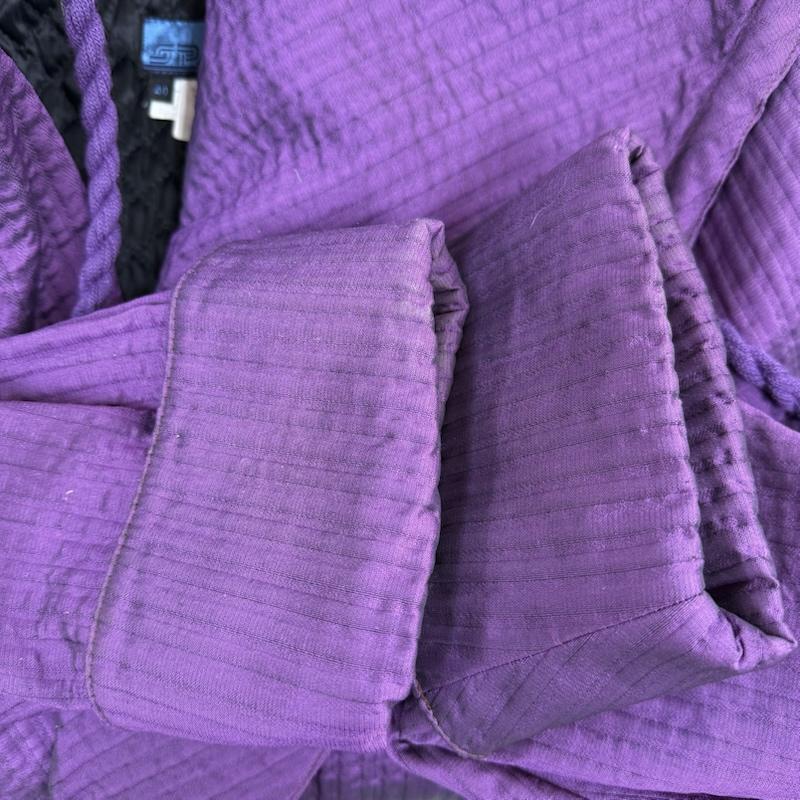 古着 USED コート コート一般 キルティング オーバー コート フード スタッズ 40 紫 / パープル / purple レディース USED 古着 中古 50150669