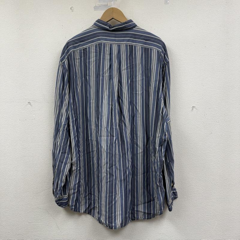ポロバイラルフローレン Polo by RALPH LAUREN シャツ、ブラウス 長袖 ストライプシャツ長袖 シャツ XL 青 / ブルー / blue X 白 / ホワイト / white メンズ USED 古着 中古 50150685