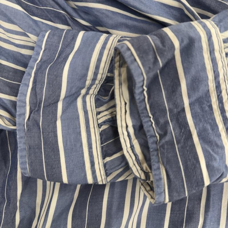 ポロバイラルフローレン Polo by RALPH LAUREN シャツ、ブラウス 長袖 ストライプシャツ長袖 シャツ XL 青 / ブルー / blue X 白 / ホワイト / white メンズ USED 古着 中古 50150685