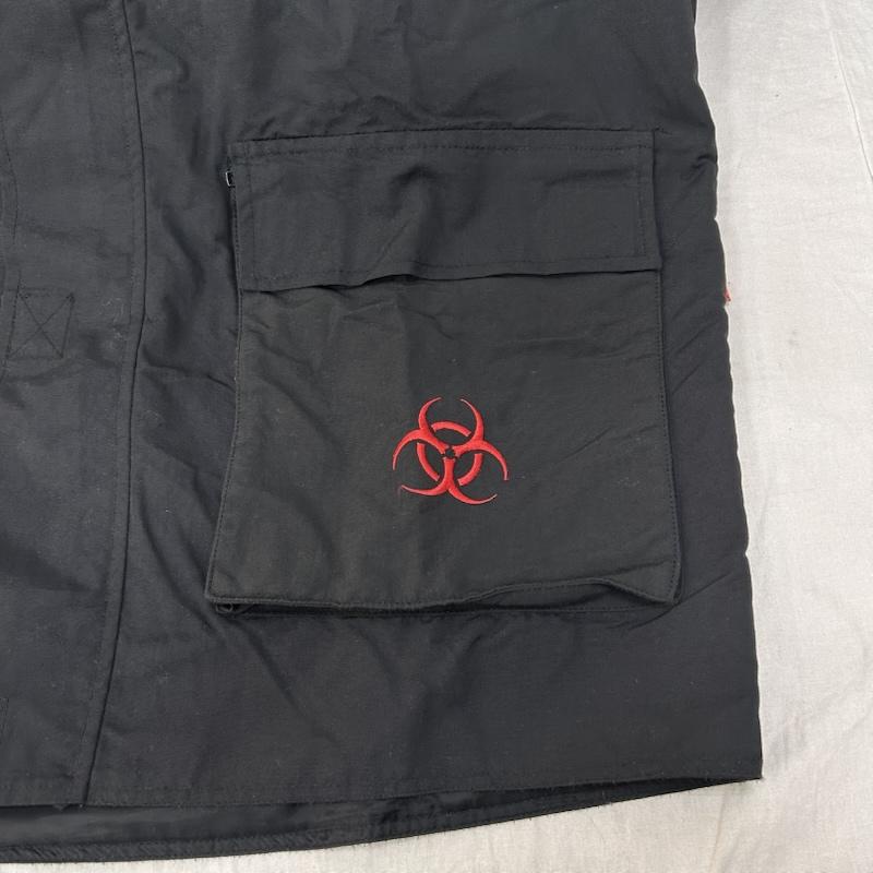 古着 USED ジャケット、上着 ジャンパー、ブルゾン 90s HAZ-MAT USA製 フルジップジャンパー black L L ワンポイント 黒 / ブラック / black メンズ USED 古着 中古 50150686
