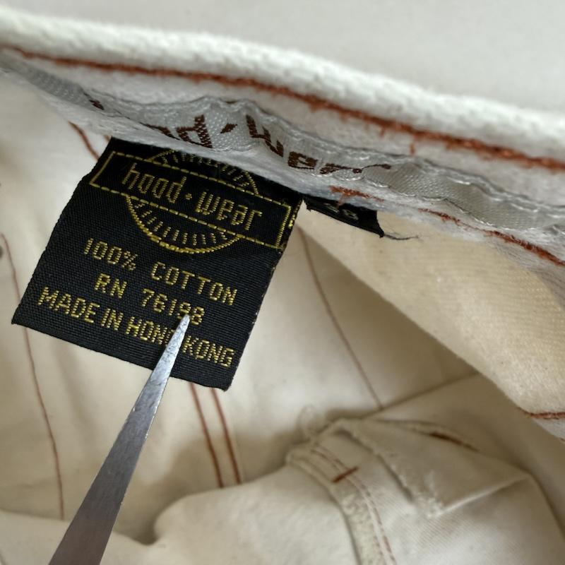 古着 USED パンツ デニム、ジーンズ hood wear デニム パンツ バギー オーバーサイズ ストリート 38インチ 白 / ホワイト / white メンズ USED 古着 中古 50150690