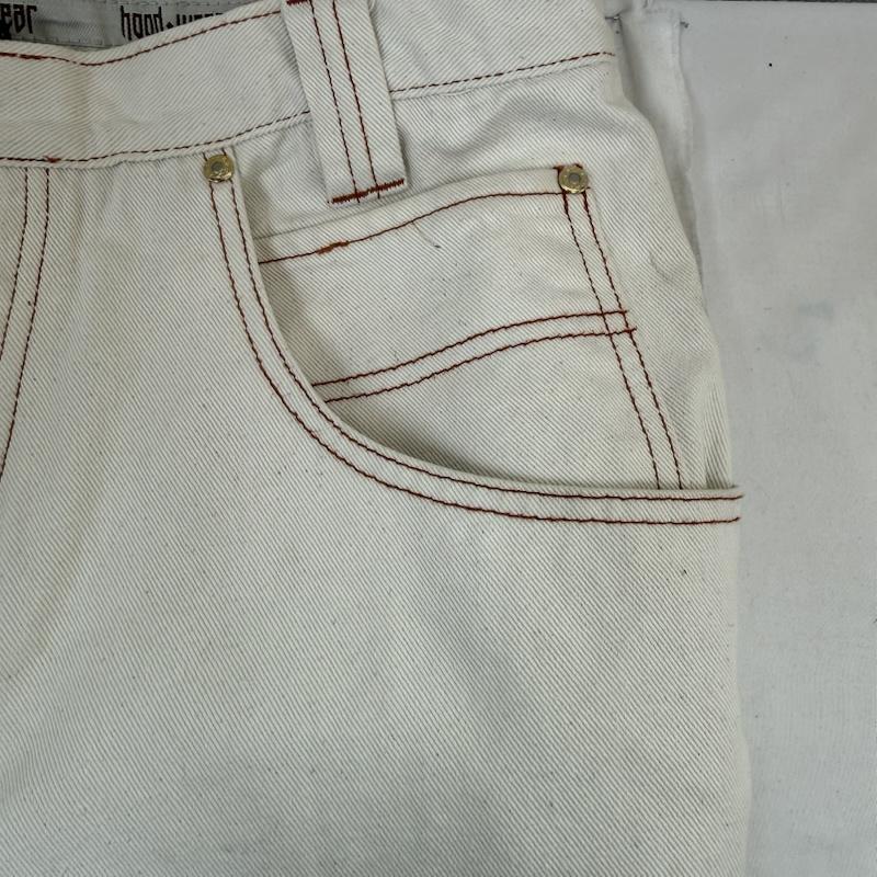 古着 USED パンツ デニム、ジーンズ hood wear デニム パンツ バギー オーバーサイズ ストリート 38インチ 白 / ホワイト / white メンズ USED 古着 中古 50150690