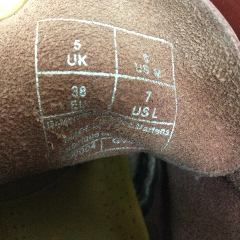 ドクターマーチン Dr.Martens ブーツ ショートブーツ DR.MARTENS ドクターマーチン 靴 ブーツ 11822600 1460 8ホールブーツ UK：5 えんじ / ワインレッド / dark red レディース USED 古着 中古 50150695