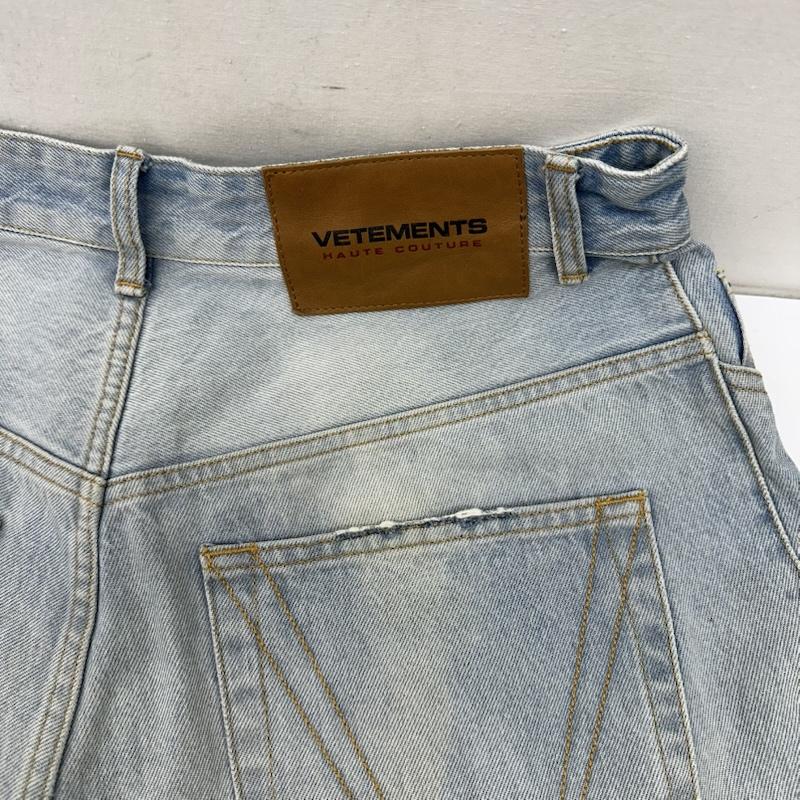 ヴェトモン VETEMENTS パンツ デニム、ジーンズ 24SS BIG SHAPE DENIM PANTS ビッグ シェイプ ワイド デニム パンツ UE64PA130N 32インチ インディゴ / インディゴ / Indigo メンズ USED 古着 中古 50150699